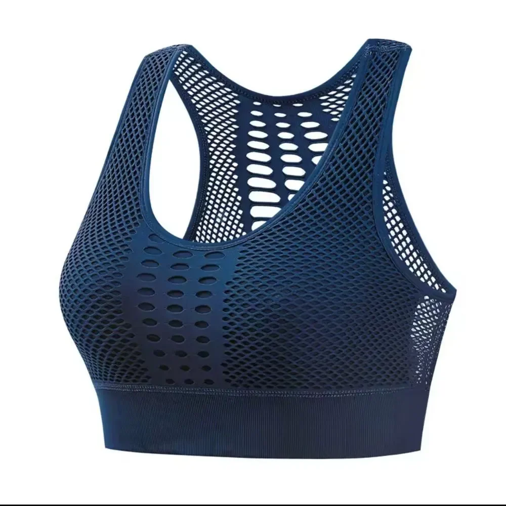 NWT Navy Blue Mesh Sports Bra size Small / Medium